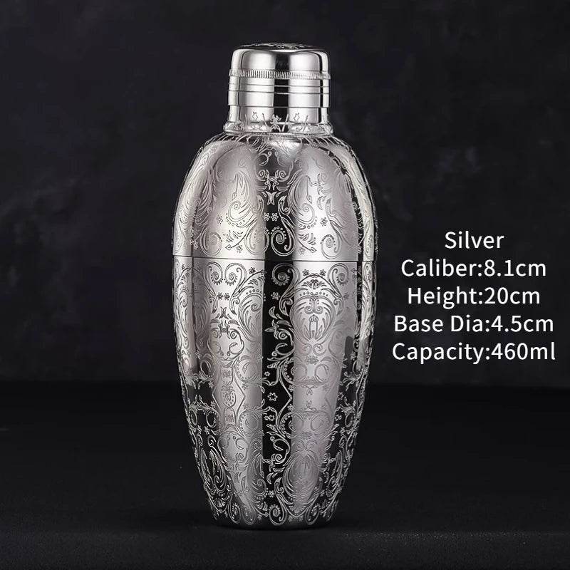 Bar Cocktail Shaker Boston Shaker Stainless Steel Engraving Shaker Bar Accessory Bartender Tools For Home And Bar - P12 Hub Europe