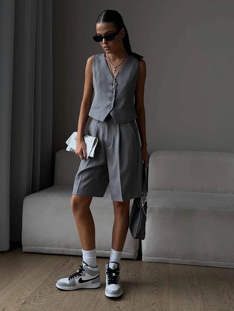 Wolfeel Chic Vest Shorts Suit - P12 Hub Europe