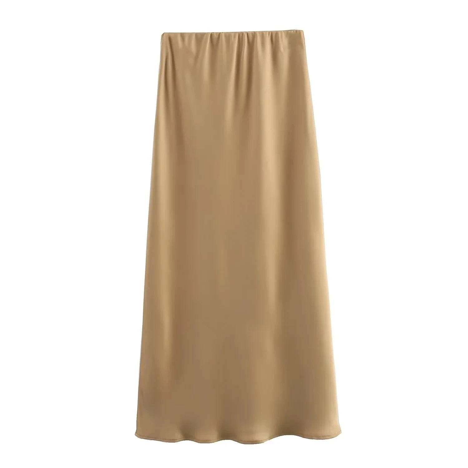 Women's Flowing Satin Midi - P12 Hub Europe
