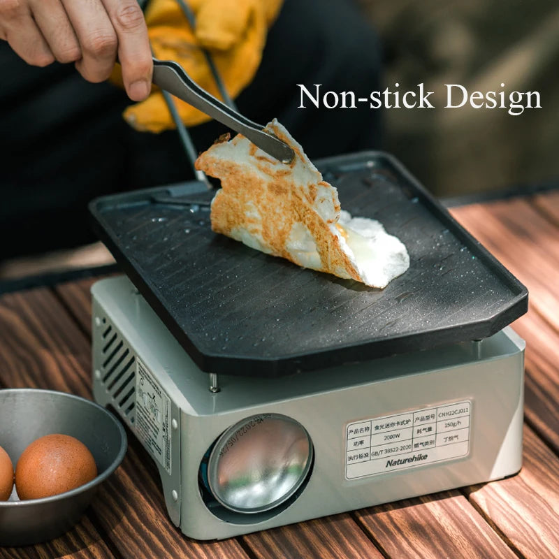 Naturehike Camping Cooking Pan Non Stick Folding Picnic Frying Pan Portable Easy Clean Grill Hiking Bbq Dinner Frying Plate