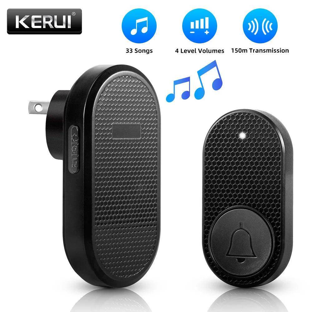 Doorbell Wireless | 32 Tunes, 4 Volume Levels, 150M Range, LED - P12 Hub Europe