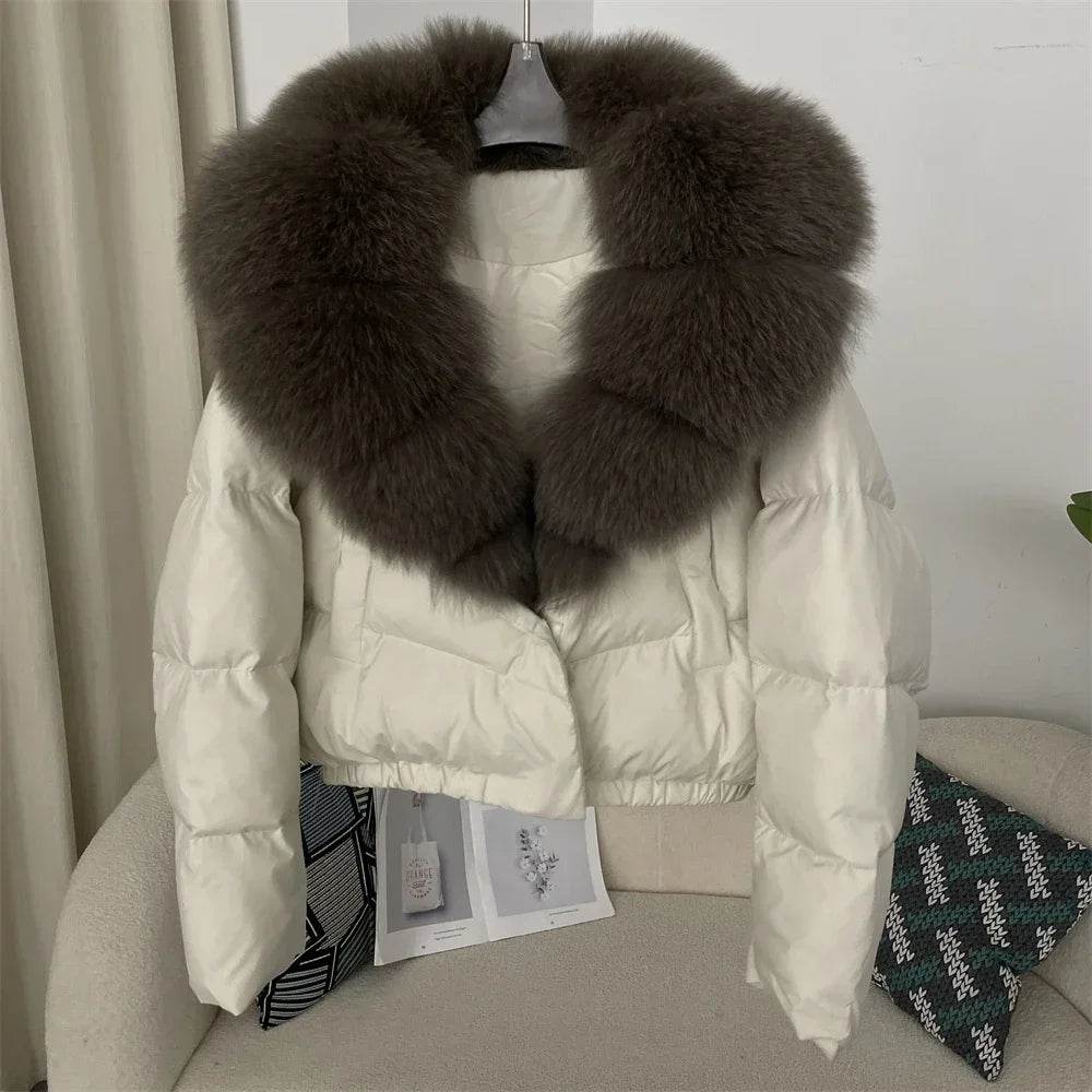 Short Fox Fur Down Puffer - P12 Hub Europe