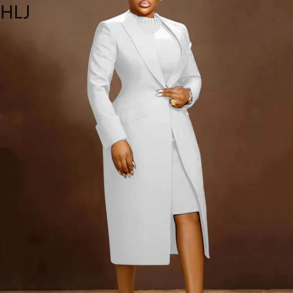 Elegant Office Blazer Dress - P12 Hub Europe