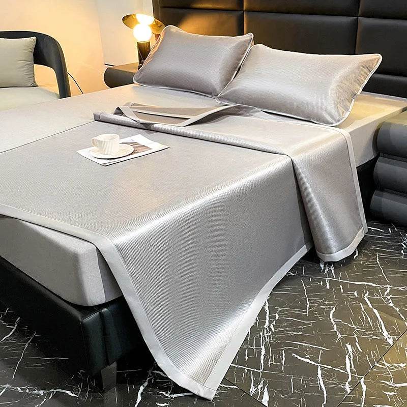 Cooling summer bed mat Carbon Fibres sleeping cold bed pad Natural cool bed cover double mattress cover with pillowcase Bed mats - P12 Hub Europe