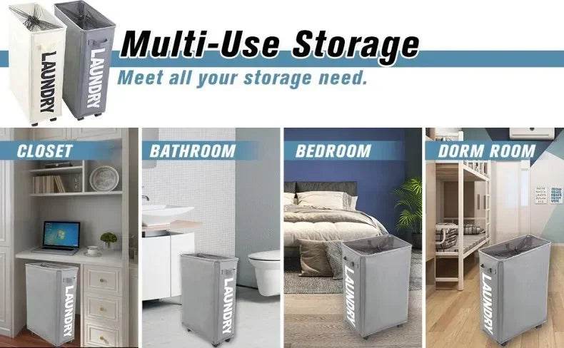 Rolling Foldable Laundry Basket - P12 Hub Europe