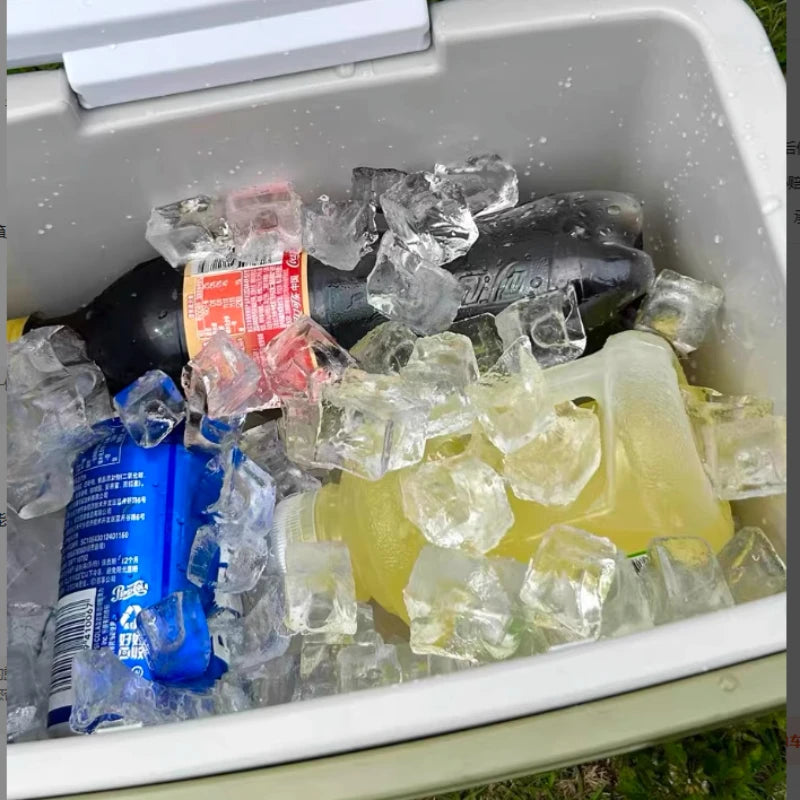 8L/13L Portable Cooler & Warmer Box, Outdoor Insulated Ice Chest for Camping Car Fishing, Thick Anti-Crush Lock-Fresh Cooler