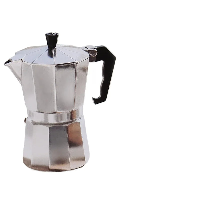 Moka Pot Italian Coffee Machine Espresso Aluminum Geyser Coffee Maker Kettle Latte Stove Classic Coffee Barista Accessories