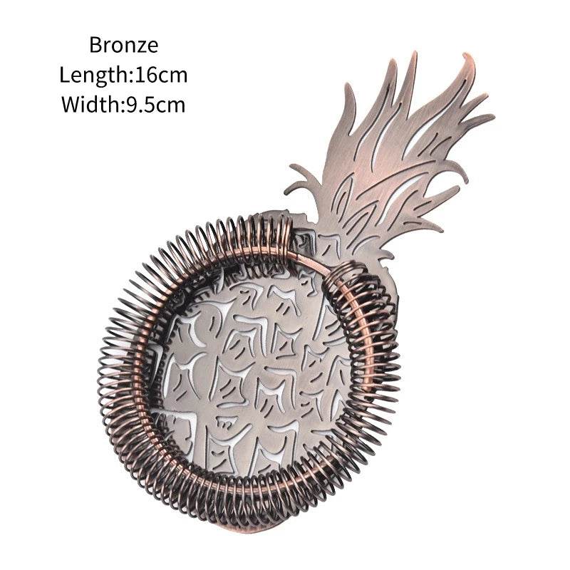 Creative Pineapple Cocktail Strainers Wine Strainer Stainless Steel Bar Strainer Drinkware Tools Bartender Bar Accessories - P12 Hub Europe