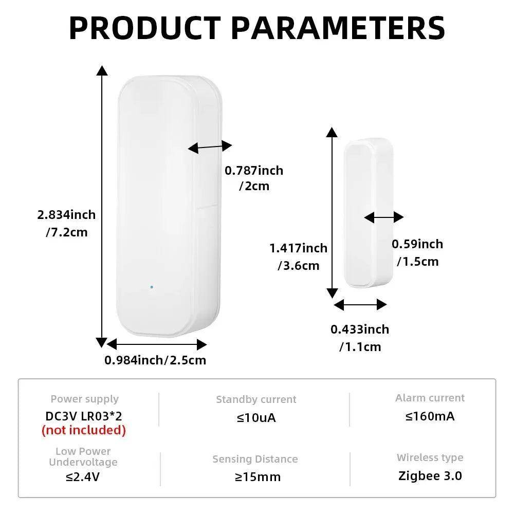 Sensor Door Tuya Zigbee Smart - P12 Hub Europe