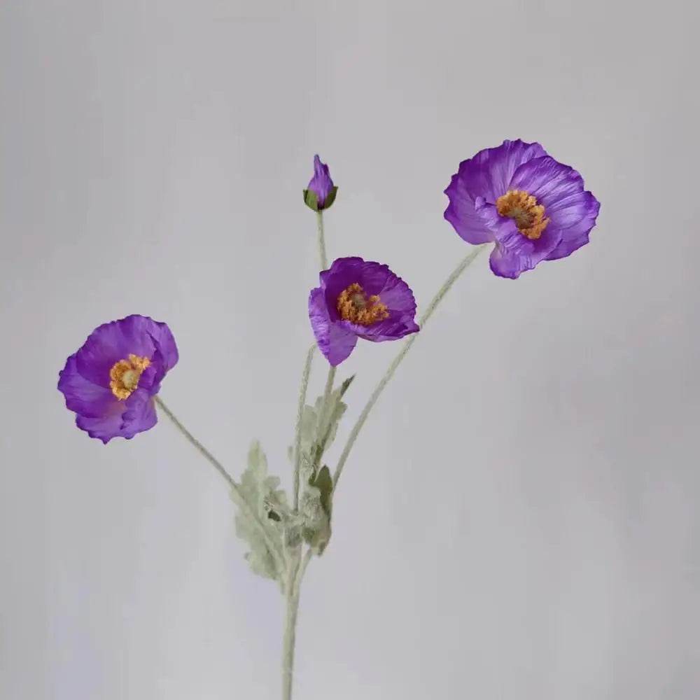 4 Head Artificial Flowers Bouquet Poppy Fake Flowers For Home Decor Garden Party Wedding Decoration Diy Accessories - P12 Hub Europe