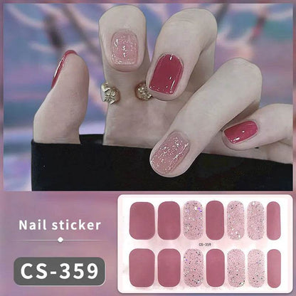 Full Cover Gradient Nail Stickers Multi Color -