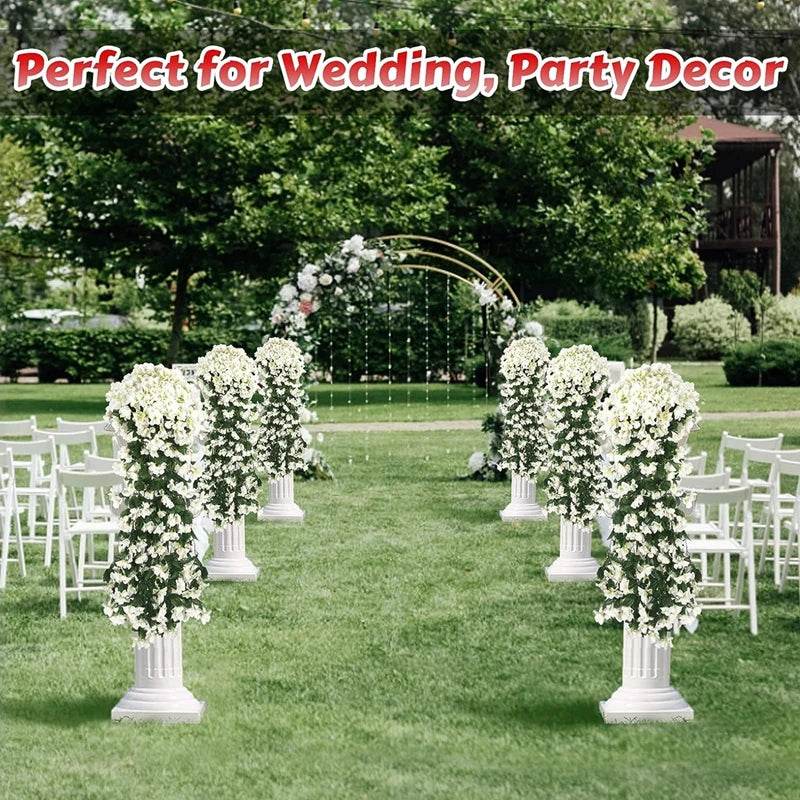 Artificial Flower Silk Violet Wall Hanging Wedding Scene Decor Home Potting Outdoor Garden Party Festival parts diy gift Hotsale - P12 Hub Europe