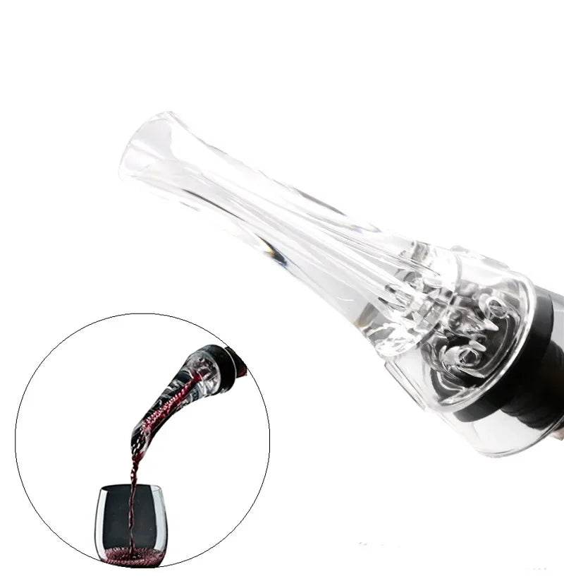 Acrylic Wine Aerator Pourer Premium Aerating Pourer Red Wine Decanter Cap Spout Stopper Bottle Mouth Dispenser Decanter Spout - P12 Hub Europe