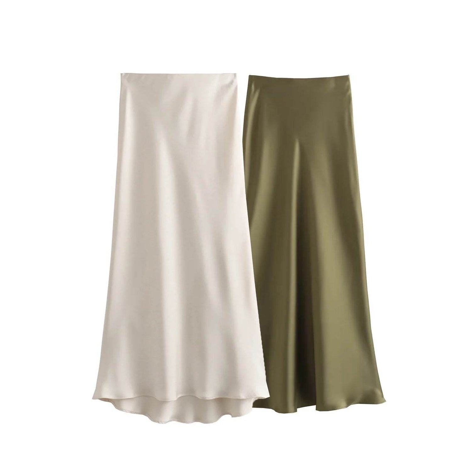 Women's Flowing Satin Midi - P12 Hub Europe