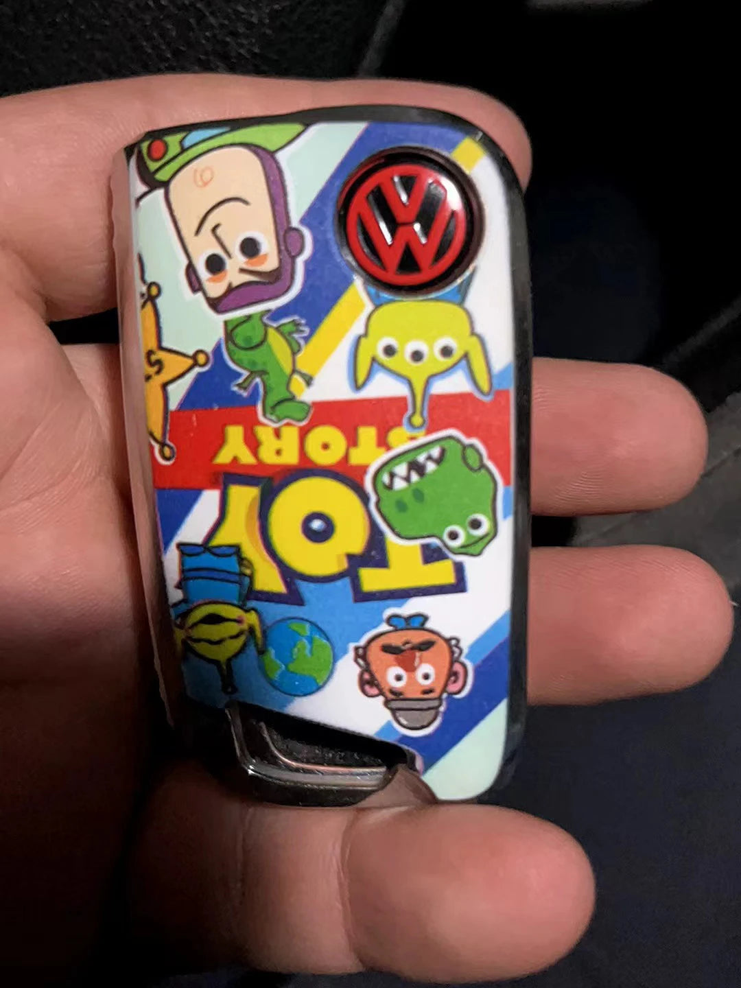 14MM Car Key Stickers Auto Control Keychain Emblem Accessories For Volkswagen VW Rline GTI R Polo Golf Passat Magotan Tiguan GTD