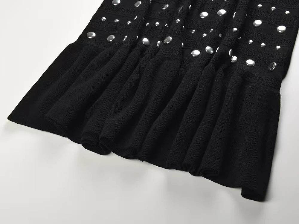 Sequined Ice Silk Knit Maxi Dress - P12 Hub Europe