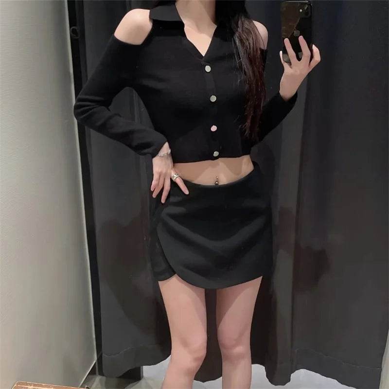 Black Mini Skort - P12 Hub Europe