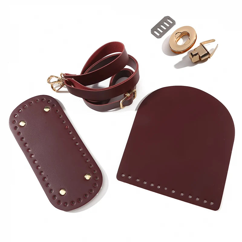 1/6pcs Handmade Bag Bottom Flap Cover Hardware For Bags DIY HandBag Shloulder Straps For Knitting Bags Handbag Crossbody Bags