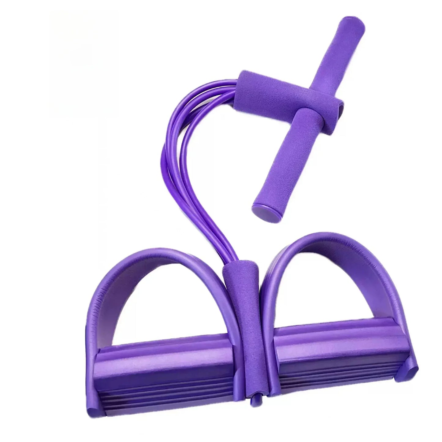 4/6Tube Pedal Tensioner Multi-Functional Household Fitness Equipment Yoga Abdominal Strengthening Elastic Band Tension Rope