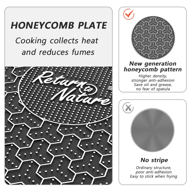 Naturehike BBQ Cooking Grill Pan Camping Picnic Non Stick Round Griddle Pan Folding Frying Pan Outdoor Dinner Barbecue Plate