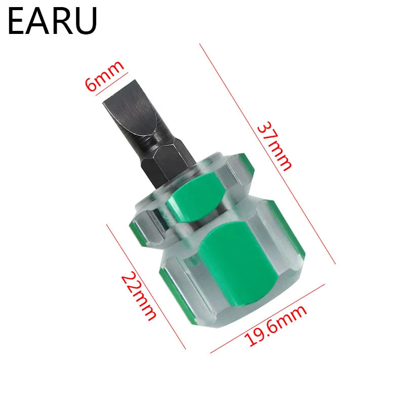 Screwdriver Kit Set Mini Small Portable Radish Head Screw Driver Transparent Handle Repair Hand Tools Precision Car Repair