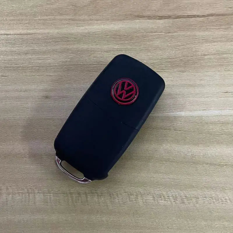 14MM Car Key Stickers Auto Control Keychain Emblem Accessories For Volkswagen VW Rline GTI R Polo Golf Passat Magotan Tiguan GTD
