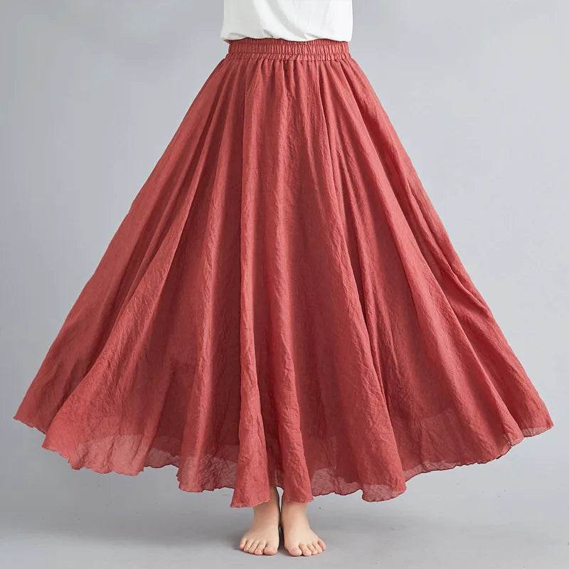 Mori Girl Cotton Linen Skirt - P12 Hub Europe