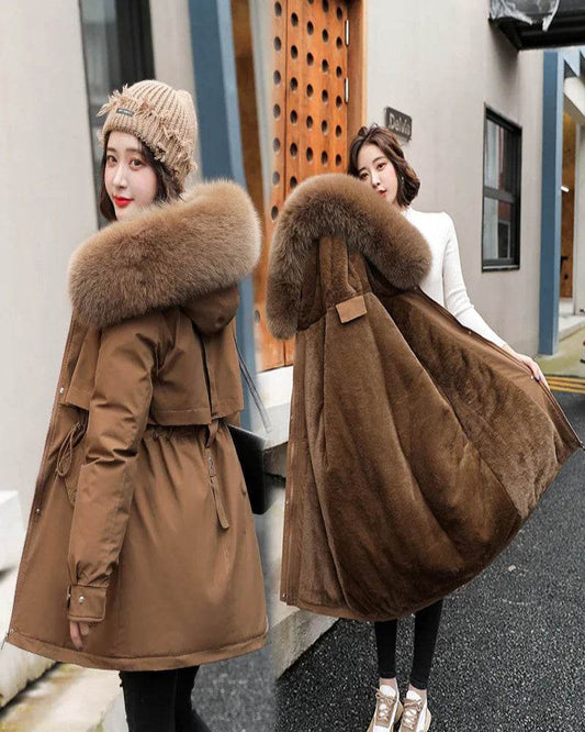 Slim Fur Collar Parka - P12 Hub Europe