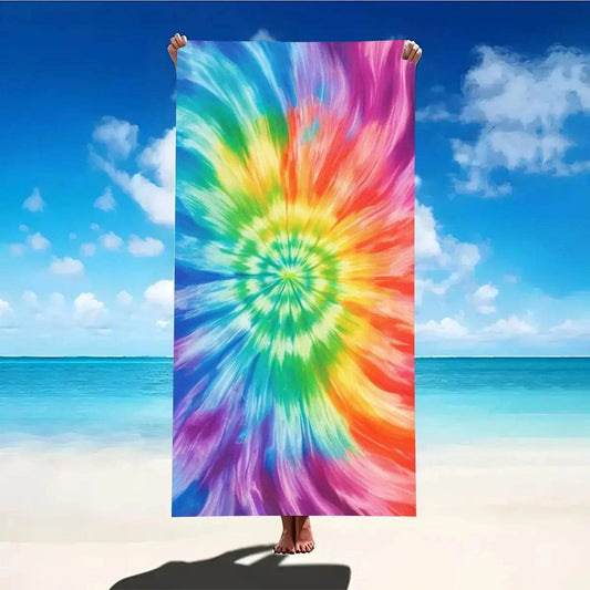 Colorful Beach Towel Large Size Outdoor Travel Camping Absorbent Beach Towels Super Soft Summer Swimming Towel Bath Towel Sea - P12 Hub Europe
