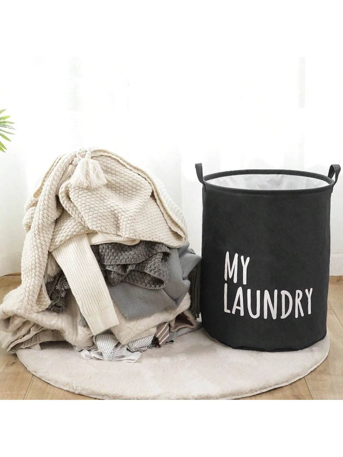 Foldable Drawstring Laundry Basket - P12 Hub Europe