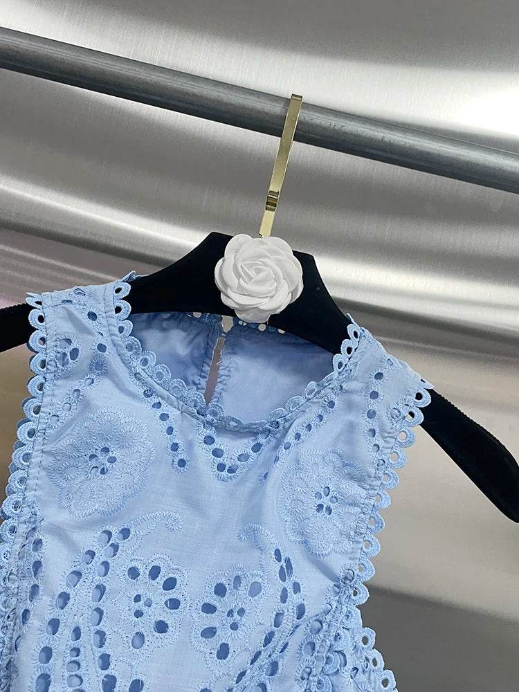 Embroidery Hollow Skirt Set - P12 Hub Europe