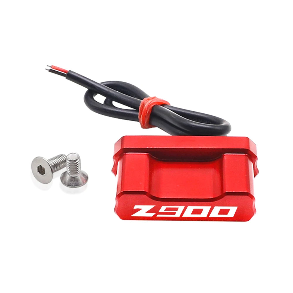 For Kawasaki Z900 Z 900 ABS 2017-2023 2022 2021 2020 2019 License Plate Holder Number Plate Frame LED Light Bracket  turn signal