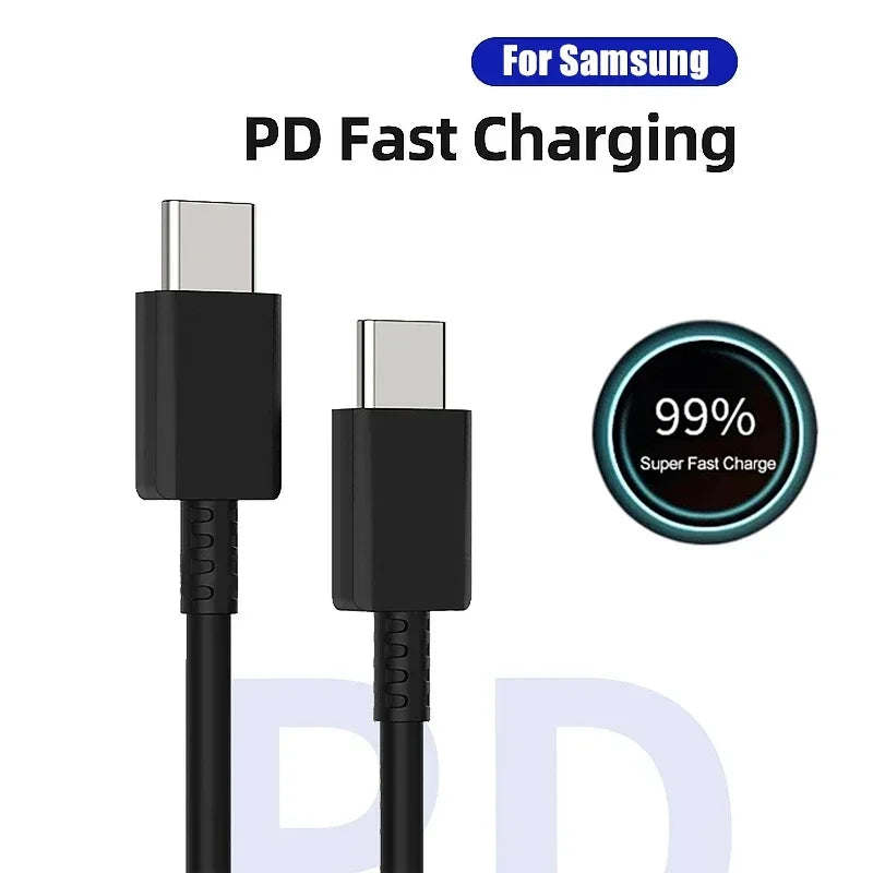 45W 5A PD Dual USB Super Fast Charge Cable for Samsung S22 S23 S24 Plus Note 20 Ultra A53 A54 A55 Quick Charge Data Cable 2m