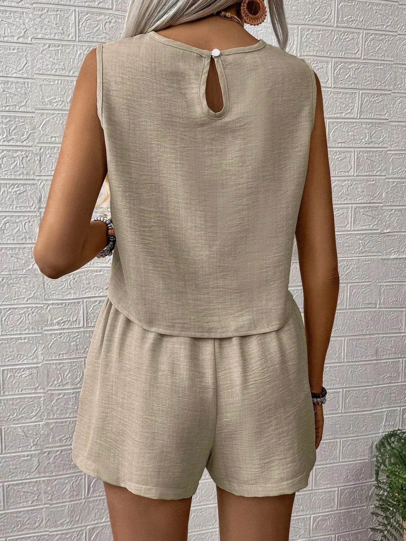 Ladies Solid Vacation Shorts Set - P12 Hub Europe