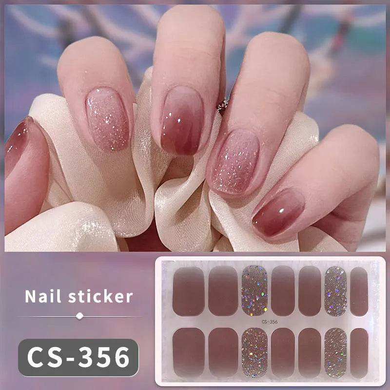Full Cover Gradient Nail Stickers Multi Color -