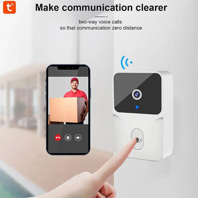 Video Doorbell Tuya WiFi | Rechargeable, HD, 2-Way Audio - P12 Hub Europe