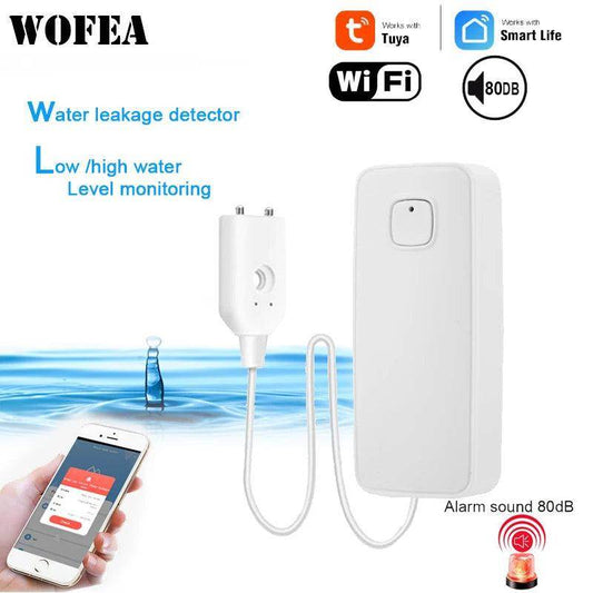 WiFi Water Leak Sensor, 80dB | Smart Life Flood Alarm - P12 Hub Europe