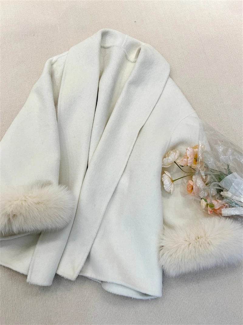 Fox Fur Wool Coat - P12 Hub Europe
