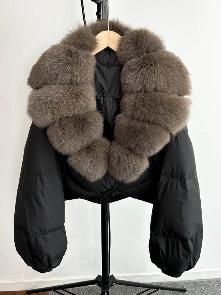 Luxury Fox Fur Down Parka - P12 Hub Europe