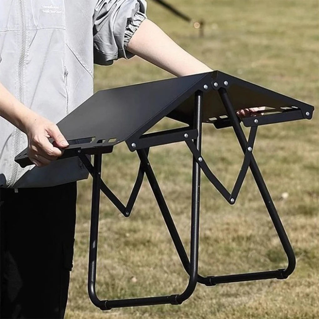 Portable camping table picnic table beach tables edge hollowing for sand foldable hangable items are more convenient