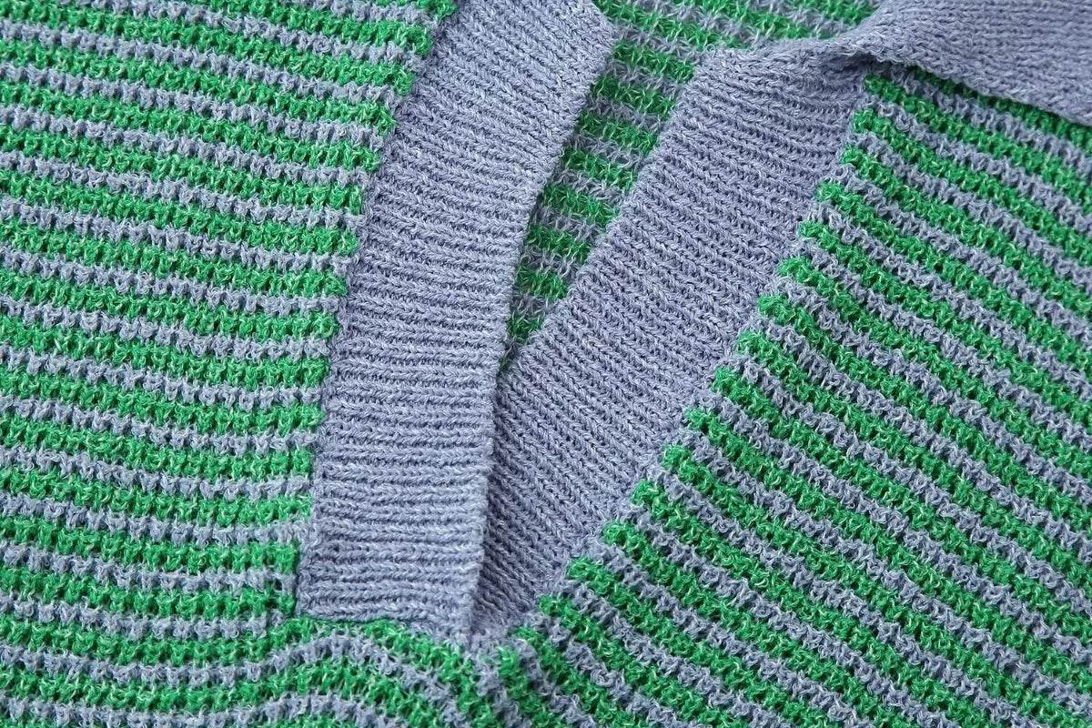 Summer Retro Knitted Shorts Set - P12 Hub Europe