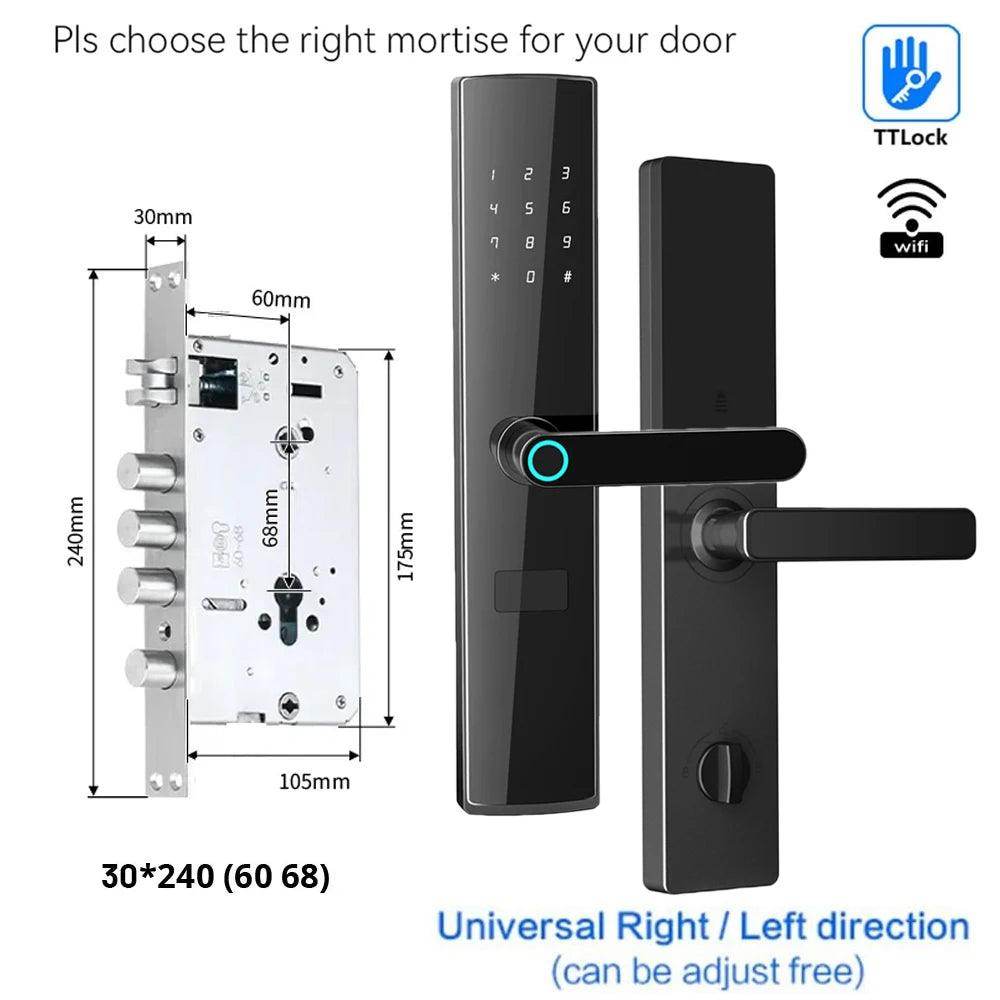 Fingerprint WiFi Smart Lock Works with Alexa and Google - P12 Hub Europe