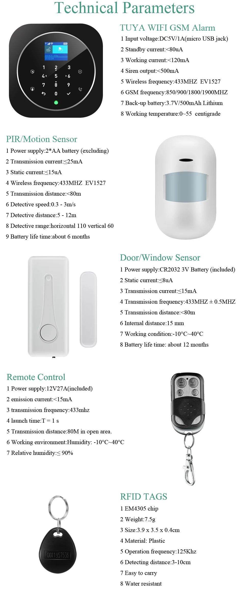 Alarm Smart W9B WiFi GPRS Home - P12 Hub Europe