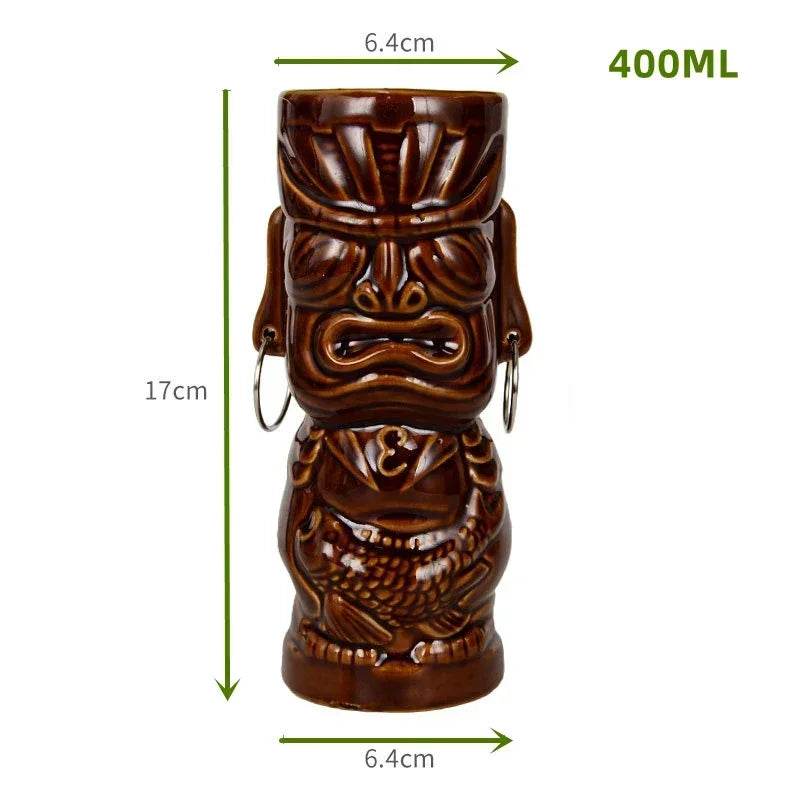 60 Types Ceramic Hawaii Tiki Mugs Creative Cocktail Glasses Beer Glass Martini Glasses Wine Glass Funny Cup Gift for Men - P12 Hub Europe