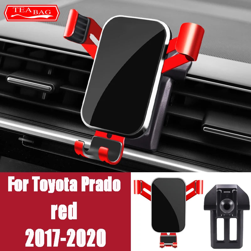 Car Phone Holder For Toyota Land Cruiser 200 LC200 FJ Prado 2014-2020 GPS Air Vents Navigation Bracket Interior Accessories
