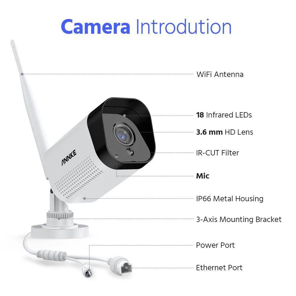 Outdoor Camera ANNKE 3MP WiFi (2-Pack) Audio, IR Night - P12 Hub Europe