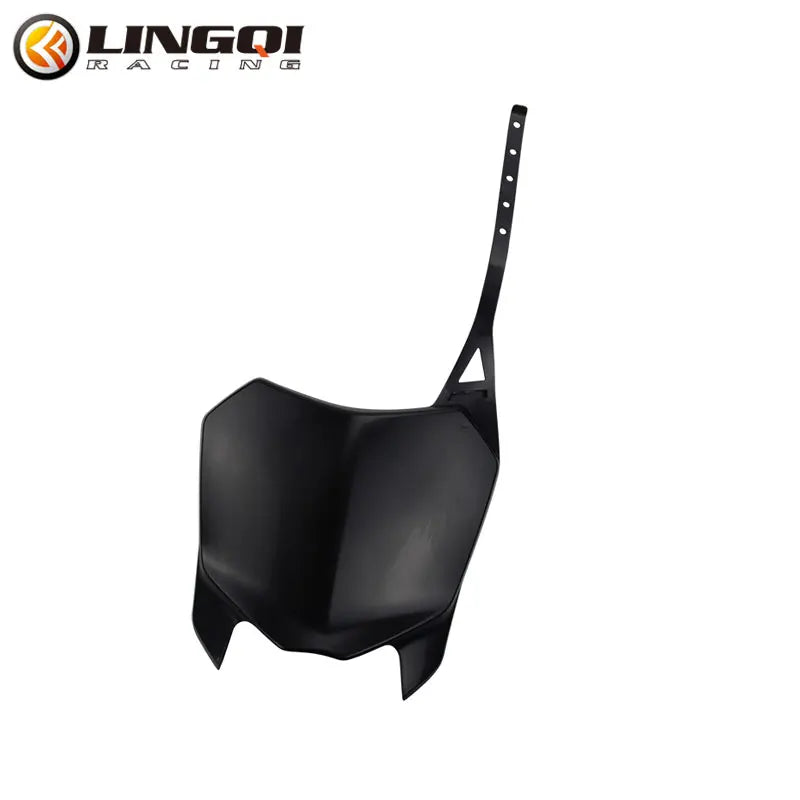 LING QI Pit Dirt Bike Front Number Plate Motorcycle  CRF 110 Fairing Mask Plastic Body Cover Universal for CRF110 125 Parts