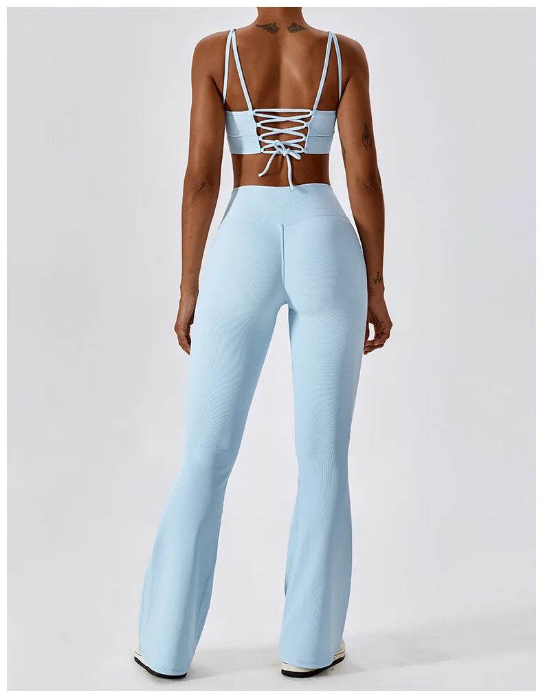 Women's High-Waist Flare Leggings - P12 Hub Europe