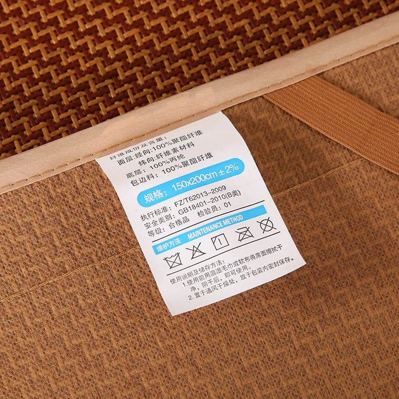 Missdeer Summer bamboo rattan cooling feel mattress cool sleeping mat kit With Pillowcase bed foldable cold sheet protection pad - P12 Hub Europe
