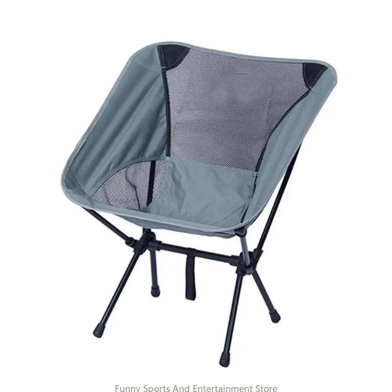 C4DE Outdoor Fishing Chair Compact Camp Backrest Chair Folding Fishing Camping BBQ Chairs Lightweight Collapsible Arm Chair